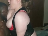 Sexy Milf Eva fucks bbc gets creampie while husband watches
